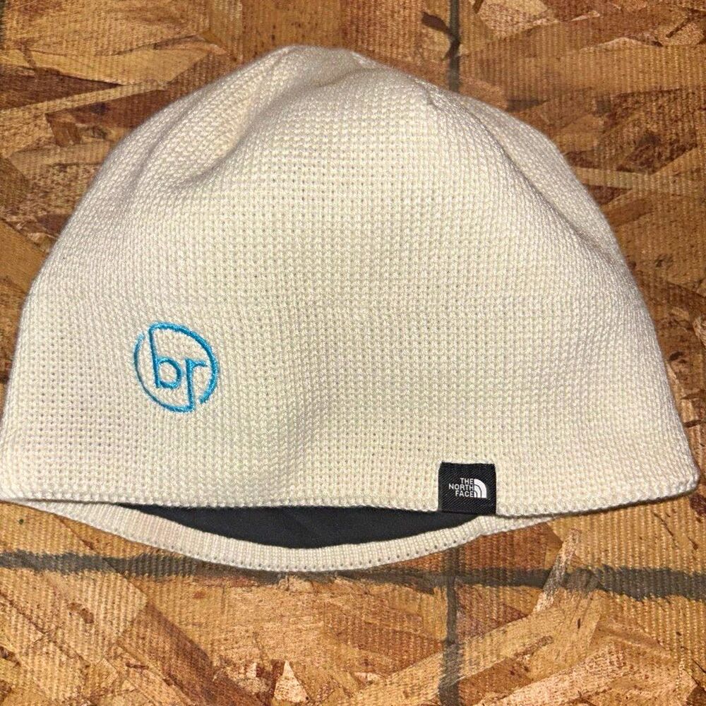 The North Face Mountain Beanie Cream Fleece Lined BR Bader Rutter Promo Swag